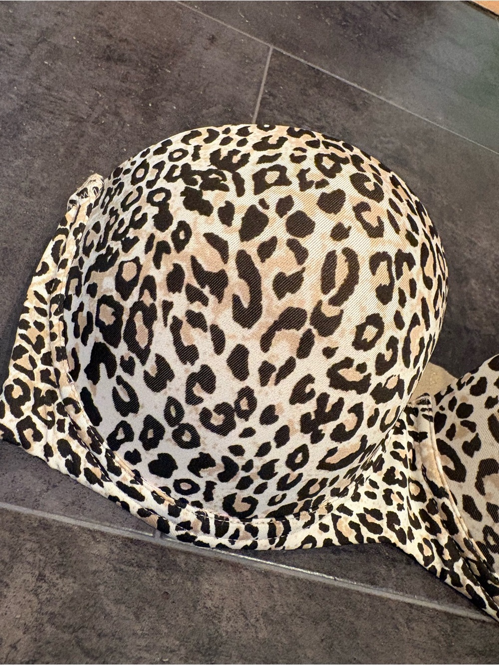 Wonderbra Strapless Leopard Print Push-Up Bra 38C Animal Print - Picture 3 of 11